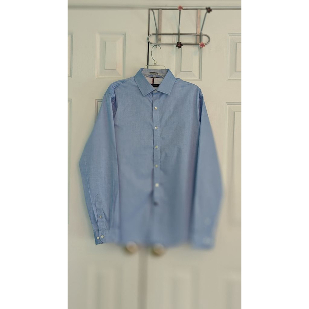 Tommy Hilfiger Shirt, Men's Size 16-1/2, Light Blue